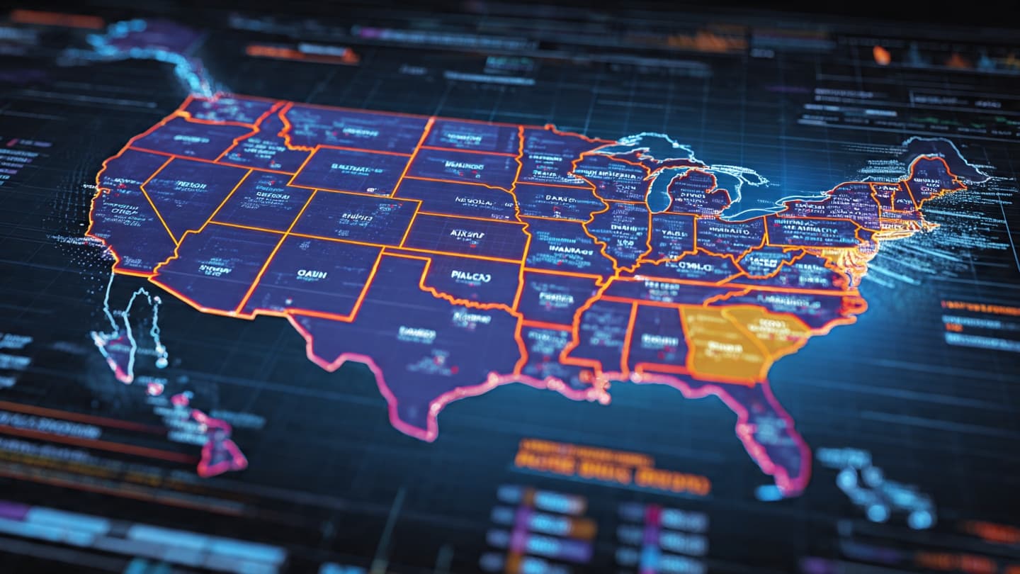 The Map Appears Clear Until the Battleground States Come Into View The Map Appears Clear Until the Battleground States Come Into View
