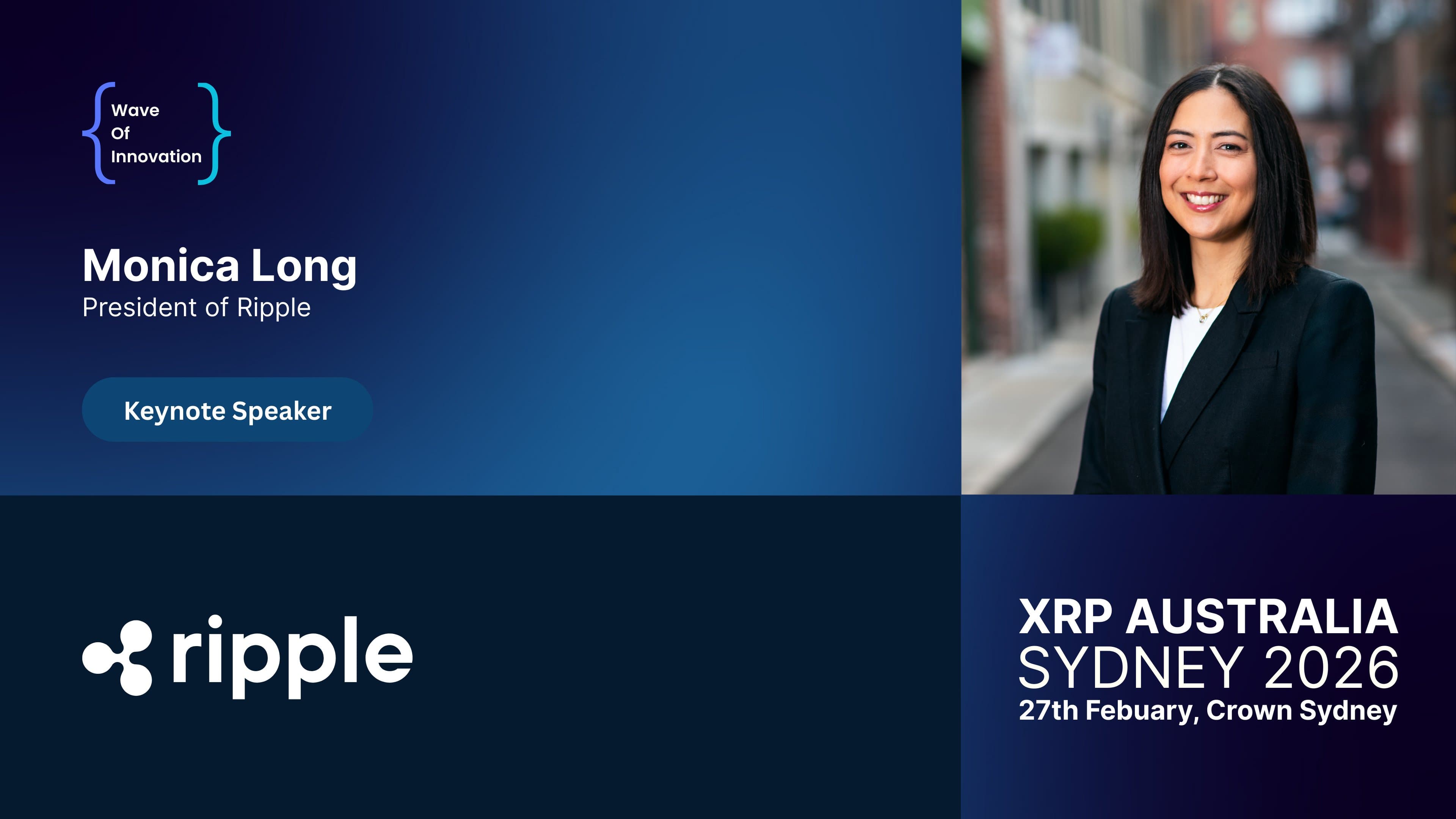 Ripple President Monica Long Headlines XRP Australia 2026: The Internet of Value Takes Center Stage Ripple President Monica Long Headlines XRP Australia 2026: The Internet of Value Takes Center Stage