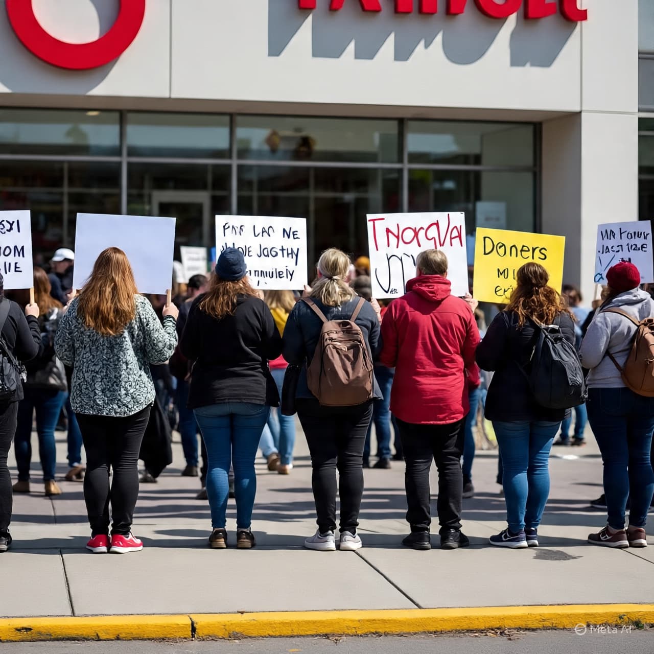 Voices in Aisles and Parking Lots: Protesters Push Target on Immigration Voices in Aisles and Parking Lots: Protesters Push Target on Immigration