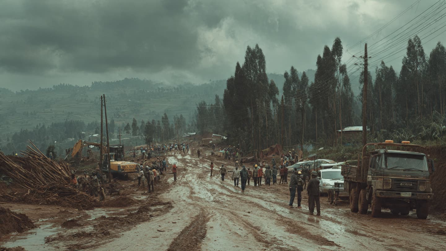 Where Mountain Rainfall Reshaped Familiar Roads, Rwanda Communities Endure Difficult Journeys Through Flooded Terrain