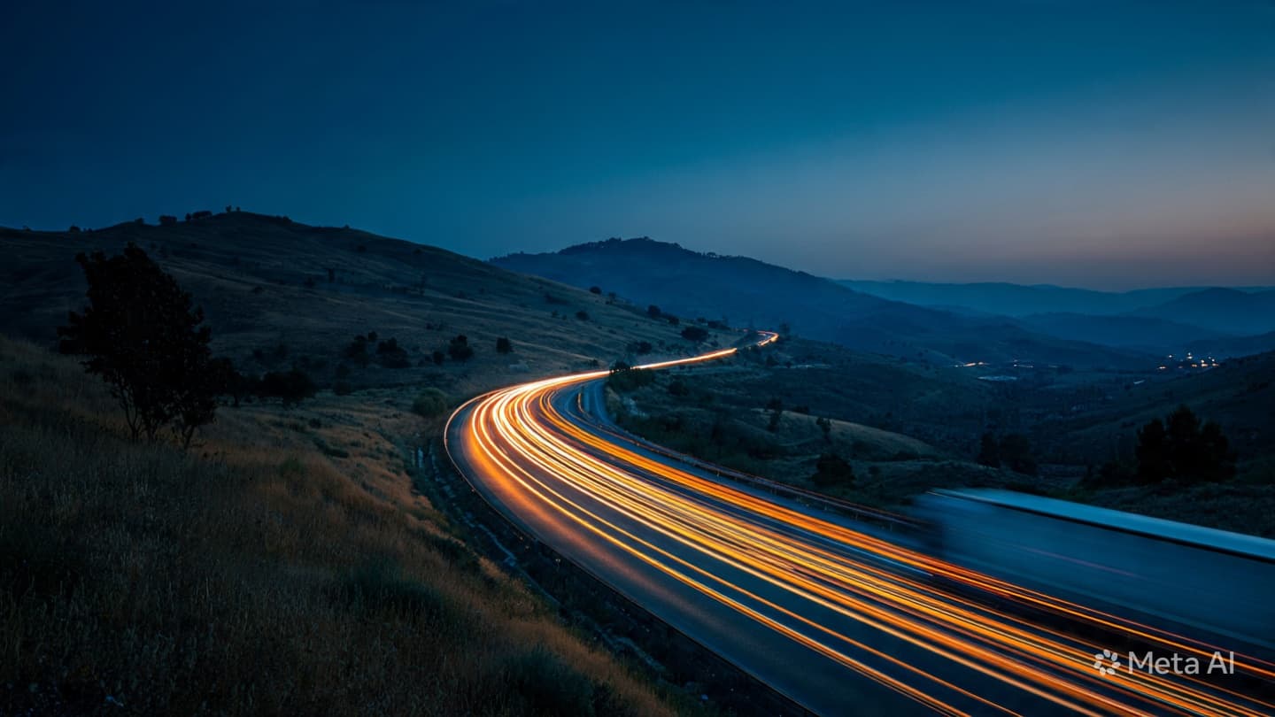 Beyond the Open Road: Shadows Stretching Across the Transit Corridors of the Highveld Plains