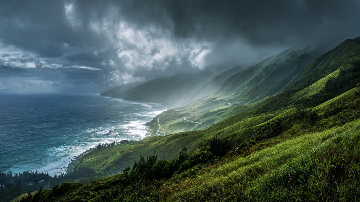 When Whirling Skies Descend Upon the Valley, A Sudden Tempest in the Azores When Whirling Skies Descend Upon the Valley, A Sudden Tempest in the Azores