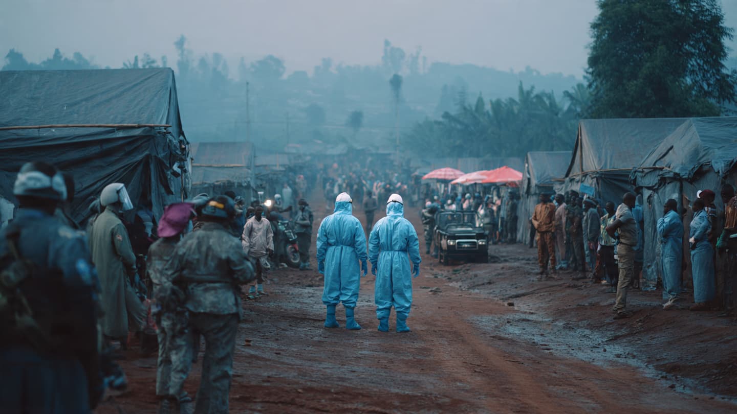 Fear and Frustration Gathered Outside an Ebola Treatment Center in Congo