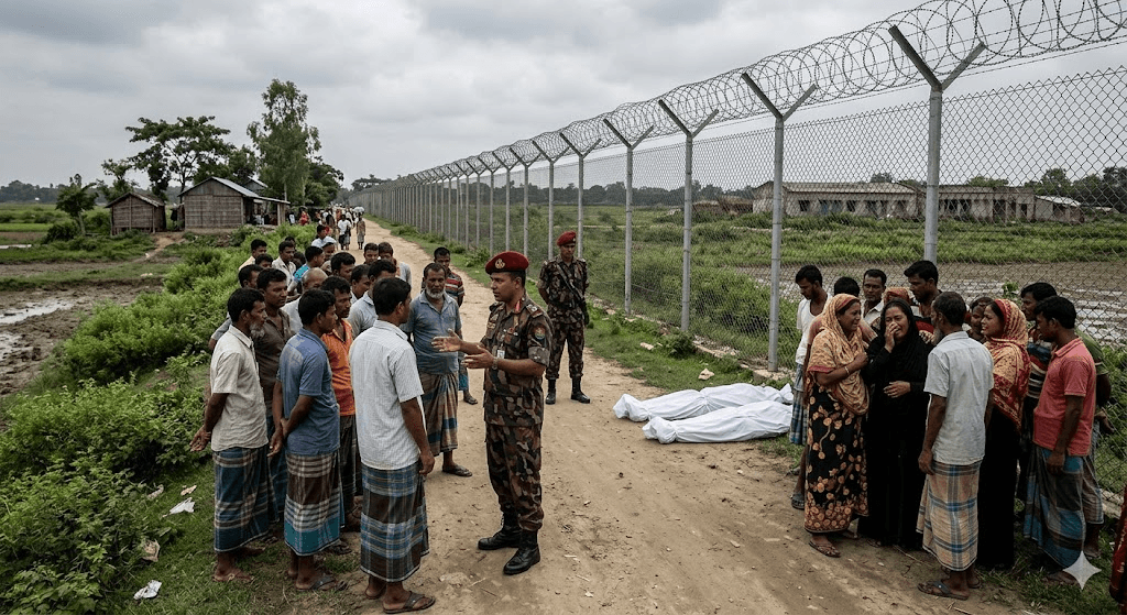 Border Tragedy: Two Bangladeshi Nationals Shot Dead Near Brahmanbaria After Allegedly Entering Restricted Zone Border Tragedy: Two Bangladeshi Nationals Shot Dead Near Brahmanbaria After Allegedly Entering Restricted Zone