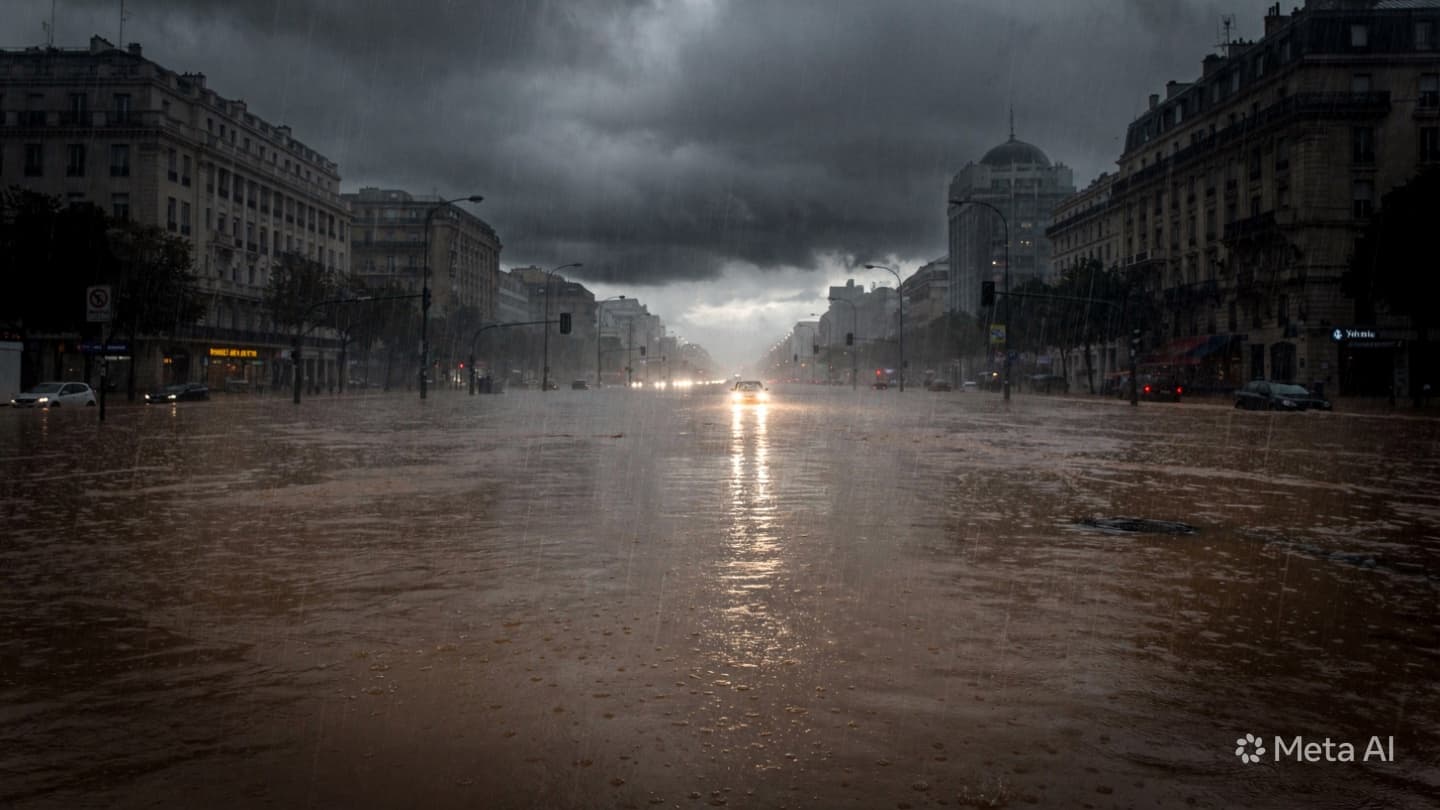 . Between the Downpour and the Concrete: A Afternoon of Sunken Roads and Sudden Tides . Between the Downpour and the Concrete: A Afternoon of Sunken Roads and Sudden Tides