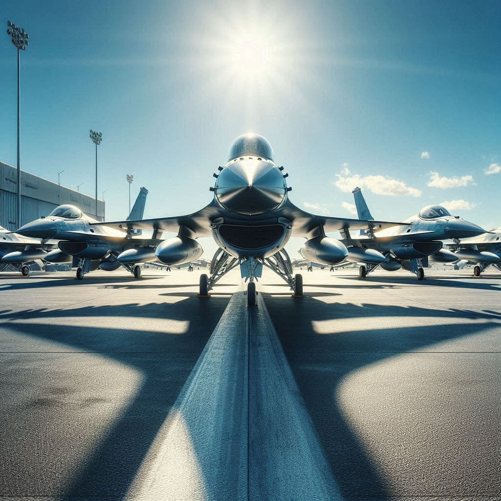 In the Calm Between Horn and Sea — F-16s on Somali Tarmac In the Calm Between Horn and Sea — F-16s on Somali Tarmac