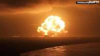 Moment Blue Origin Rocket Explodes During Test in Florida