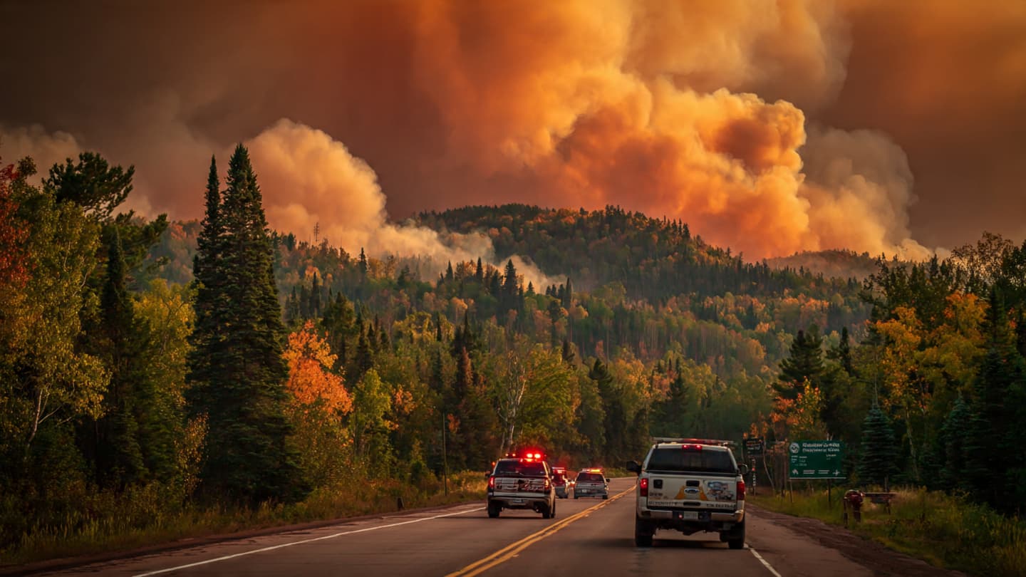 Smoke Drifted Across the North Shore as Roads Fell Quiet Smoke Drifted Across the North Shore as Roads Fell Quiet