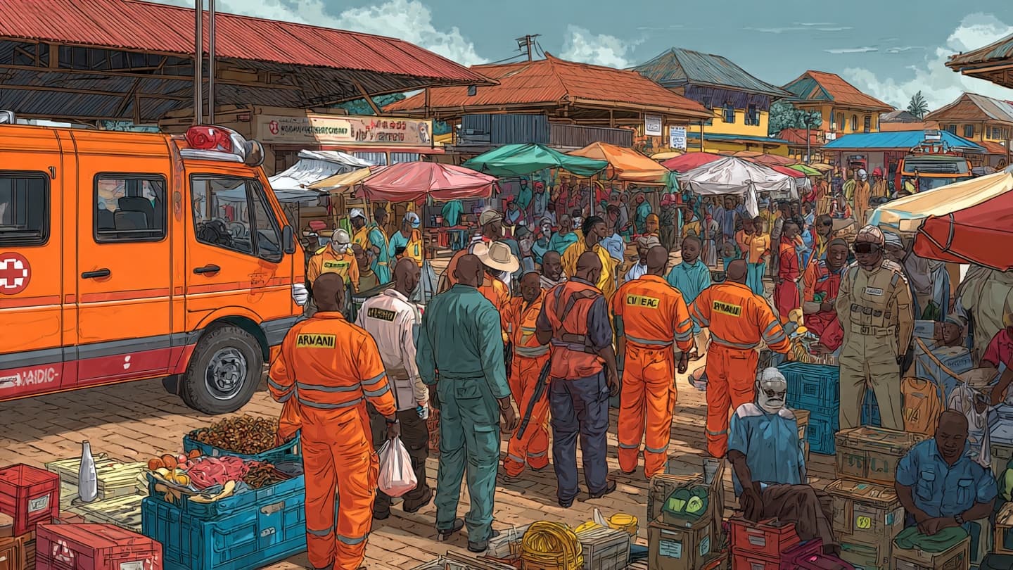 A Busy Marketplace Became the Focus of Emergency Response