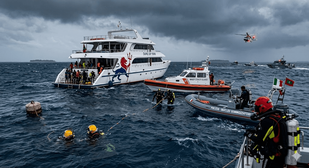 Deep-Sea Tragedy: 5 Italian Divers Perish While Exploring Remote Underwater Caves in the Maldives