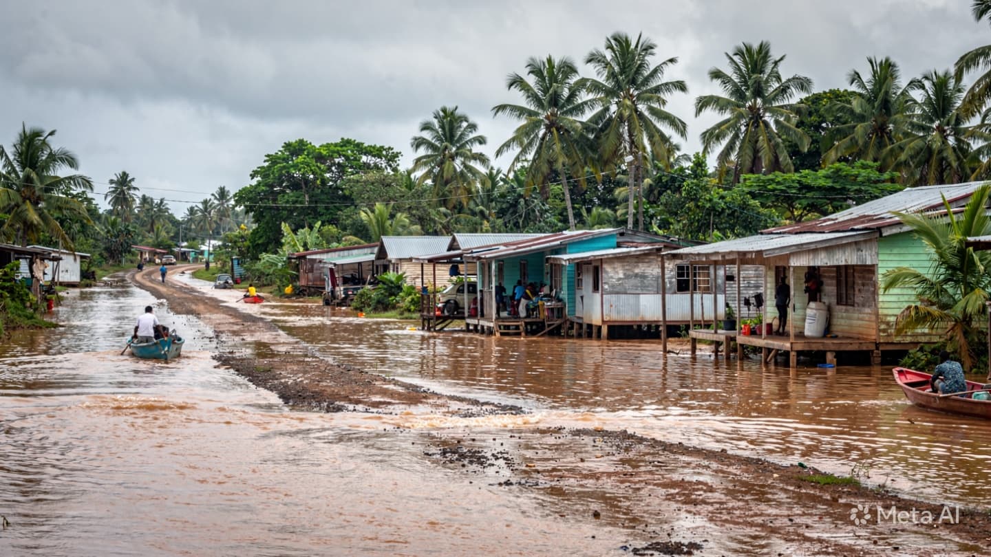 Between Overflowing Rivers and Isolated Communities, Families Waited Through Another Difficult Night Yesterday Quietly