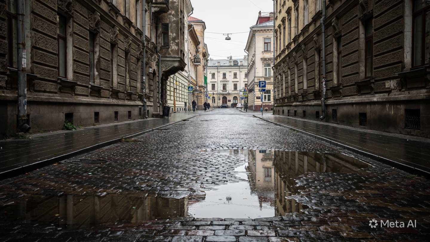 When the Sky Breaks: Reflections on the Quiet Resilience Amidst the Storm Over Kyiv’s Streets