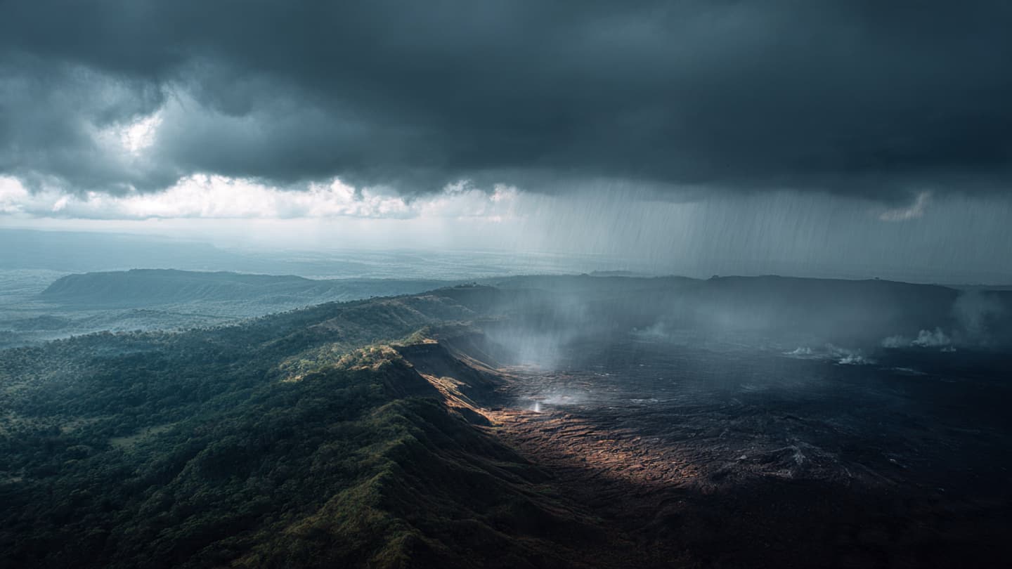 Beneath Nicaragua’s Dark Volcanic Peaks, Storm Season Returns With Quiet Uncertainty Again Tonight Slowly
