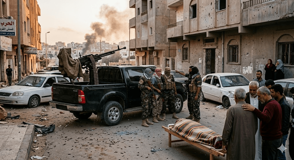 Casualty in Surman: Civilian Killed as Rival Armed Groups Clash in Heavy Saturday Firefight