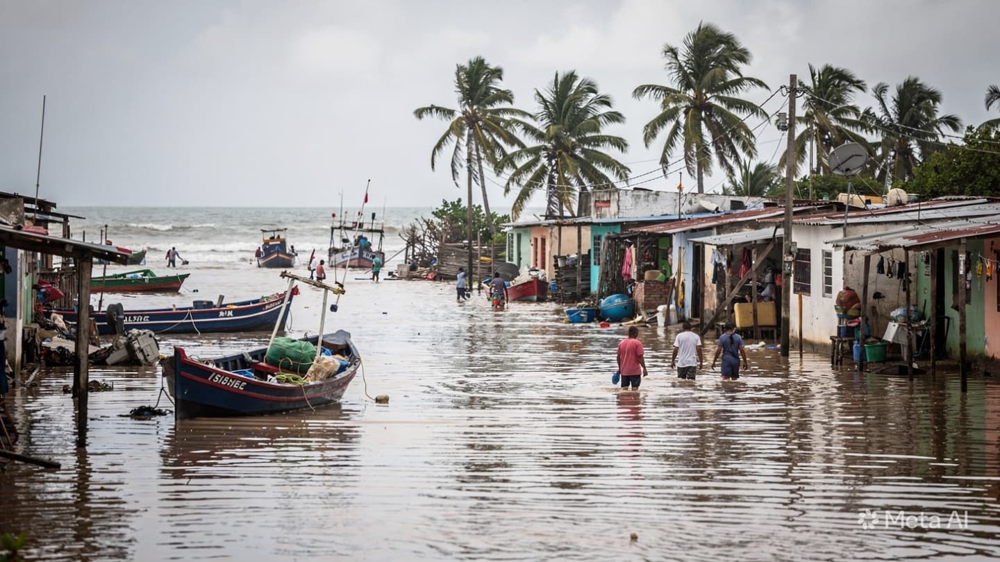 Along Mexico’s Pacific Villages, Tropical Storm Winds Carried Saltwater Through Fragile Coastal Homes Yesterday
