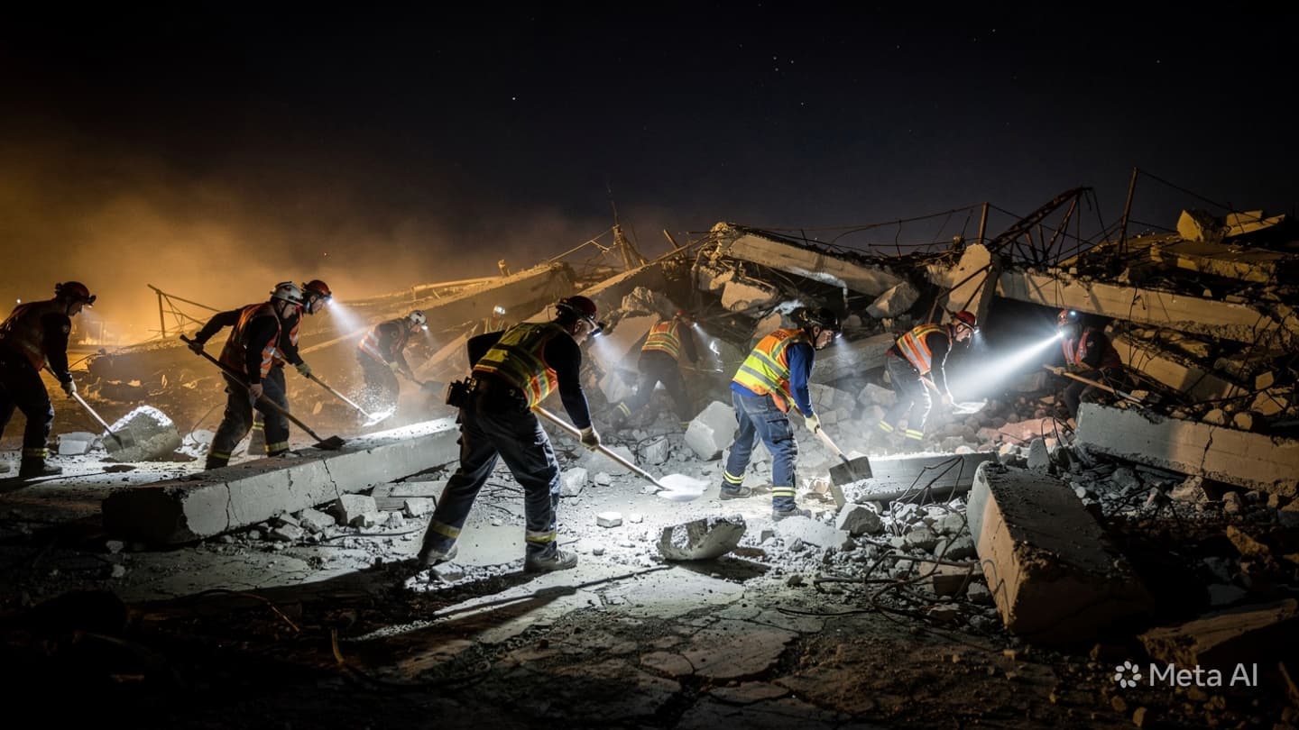 Six Civilians Dead: Southern Lebanon Building Collapses After Suffering Critical Structural Damage From Strikes