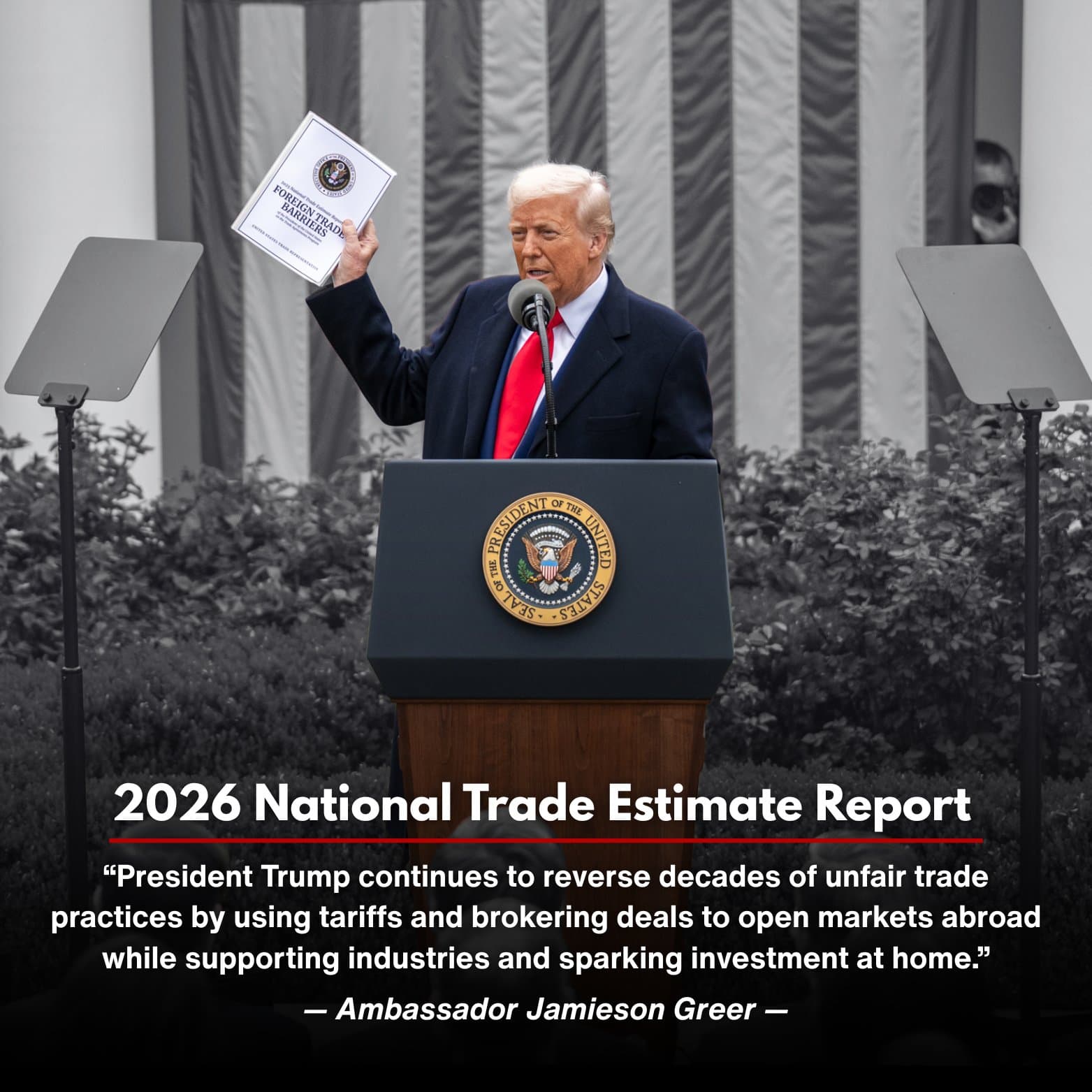 Trump Administration Unveils 2026 Trade Report, Vows to Crush Foreign Barriers Trump Administration Unveils 2026 Trade Report, Vows to Crush Foreign Barriers