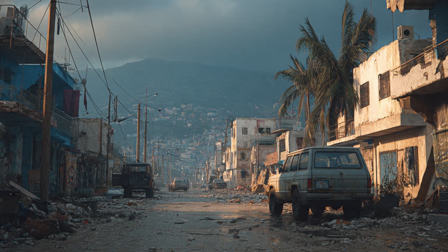 Across Haiti’s Crowded Hillsides, Fear And Gunfire Drift Through Another Restless Evening Slowly Tonight