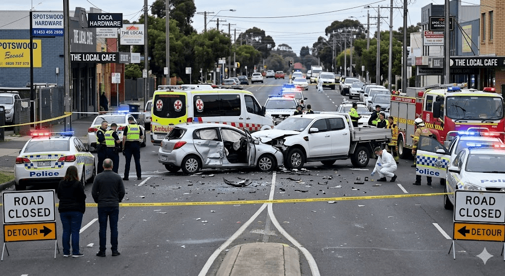 Morning Commute Tragedy: One Dead in Hospital Following Severe Two-Vehicle Crash in Spotswood Morning Commute Tragedy: One Dead in Hospital Following Severe Two-Vehicle Crash in Spotswood