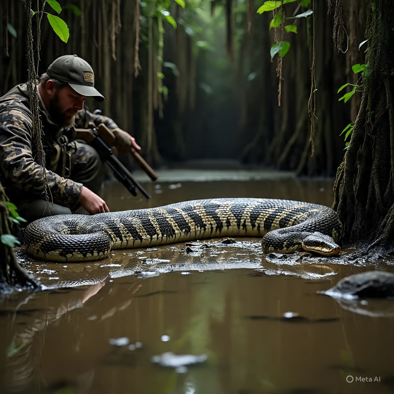When the Everglades Stirs — A Florida Hunter Meets a 202‑Pound Python When the Everglades Stirs — A Florida Hunter Meets a 202‑Pound Python