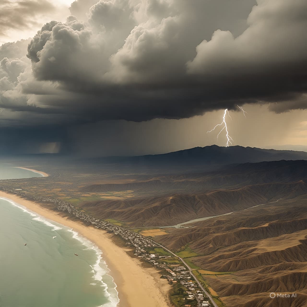 “A Wave from the West: Storm Clouds over Southern California” “A Wave from the West: Storm Clouds over Southern California”