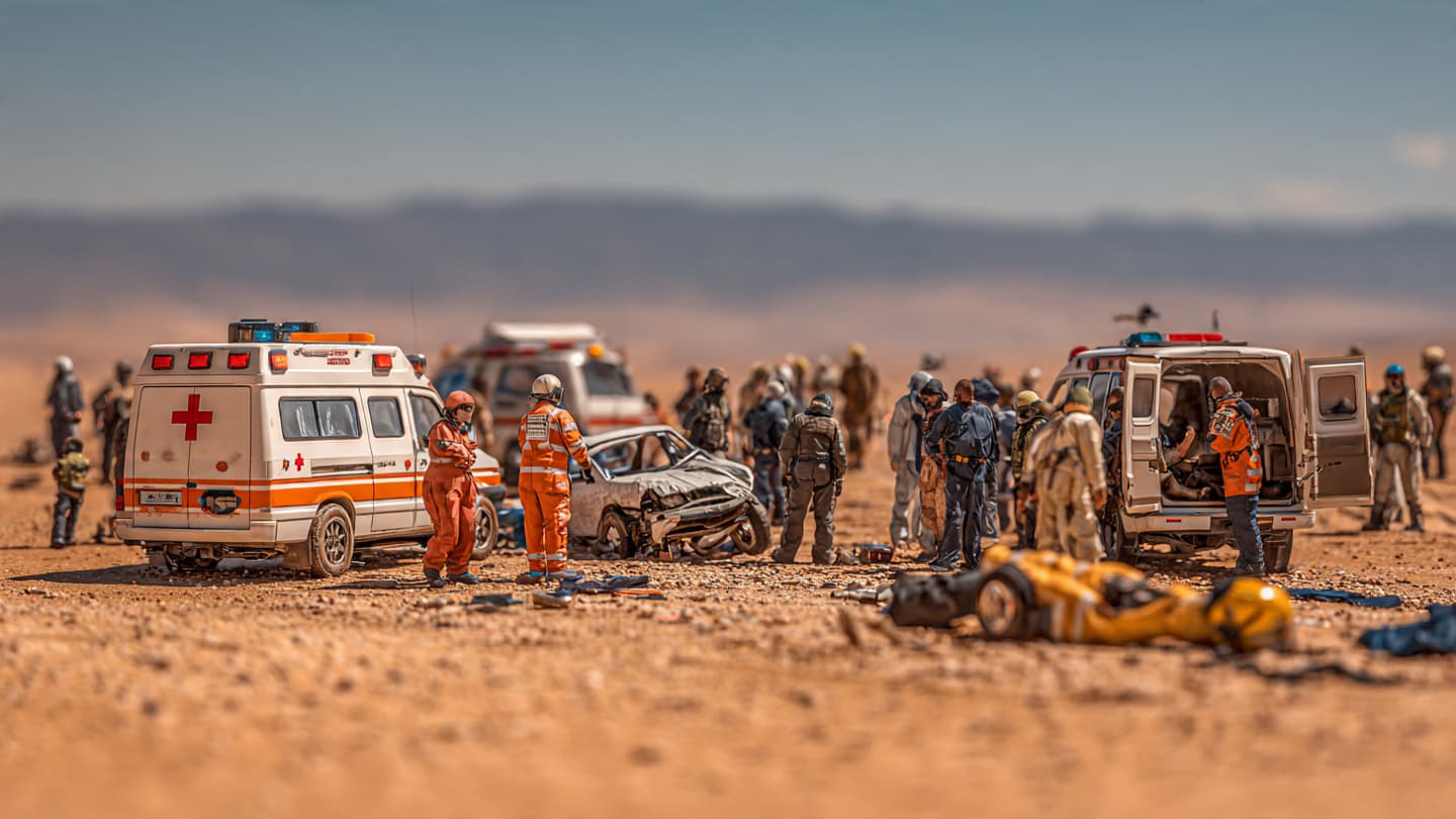Across Jordan’s Endless Desert Highway, Sudden Collision Left Silence Beneath Harsh Afternoon Heat Yesterday Recently