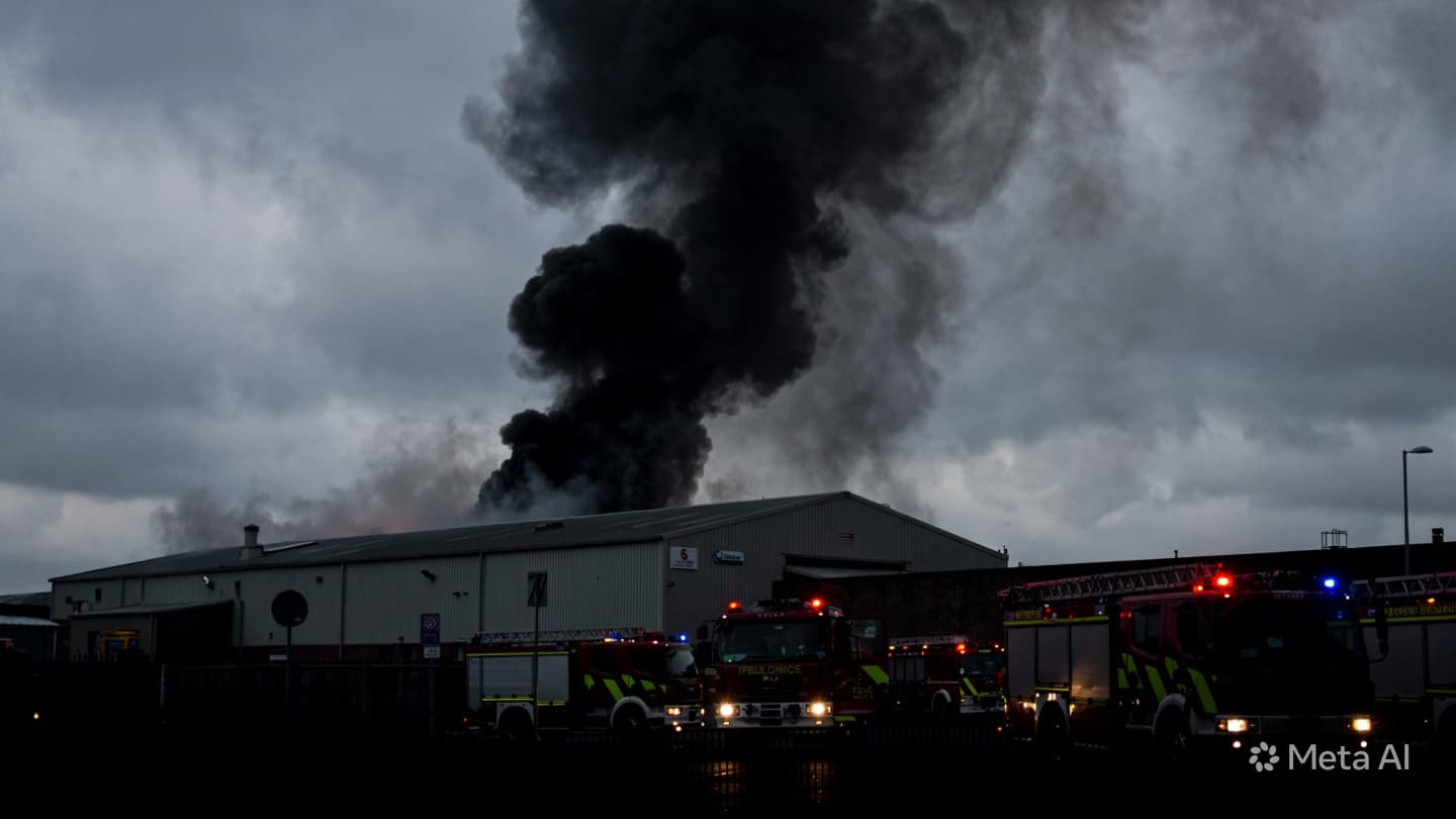North Docklands Incident: Dublin Fire Brigade Battles Major Warehouse Fire As Smoke Covers City North Docklands Incident: Dublin Fire Brigade Battles Major Warehouse Fire As Smoke Covers City