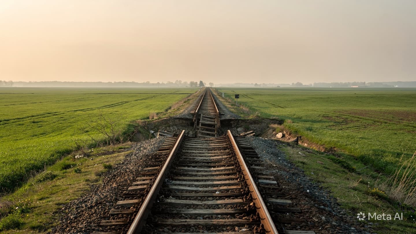 Between the Rhythmic Click of the Rails and the Sudden Tumult of Fallen Steel