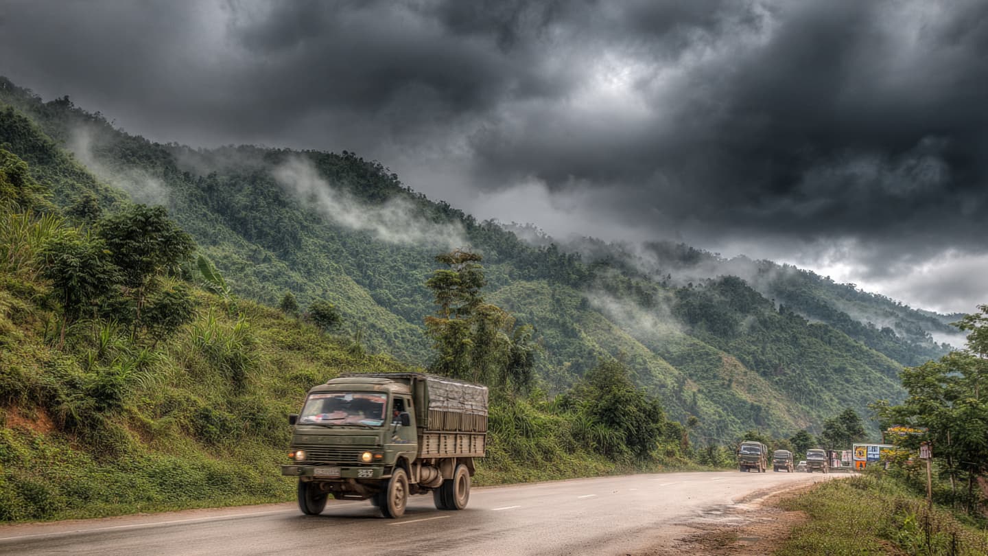 Between Rain-Soaked Villages and Isolated Routes, Fear Followed Sudden Highway Violence Yesterday Quietly