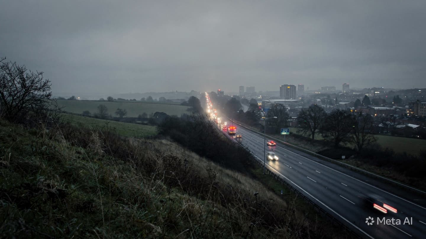 Where the Motorway Meets the Horizon: A Somber Note on Birmingham’s Roads