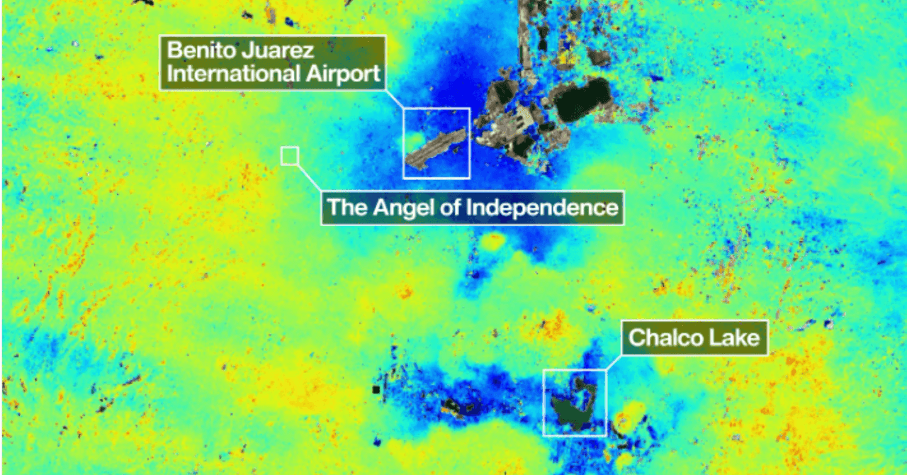 Mexico City is Sinking So Rapidly It Can Be Seen from Space