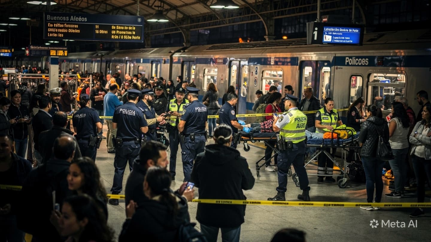 Beneath Flickering Station Lights, Buenos Aires Faces Another Night Interrupted by Sudden Violence Again