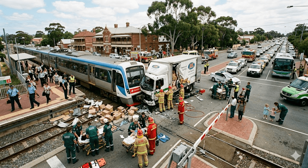 Miracle Survival in Guildford: Six Injured, Including Two Toddlers, After Truck and Train Collide