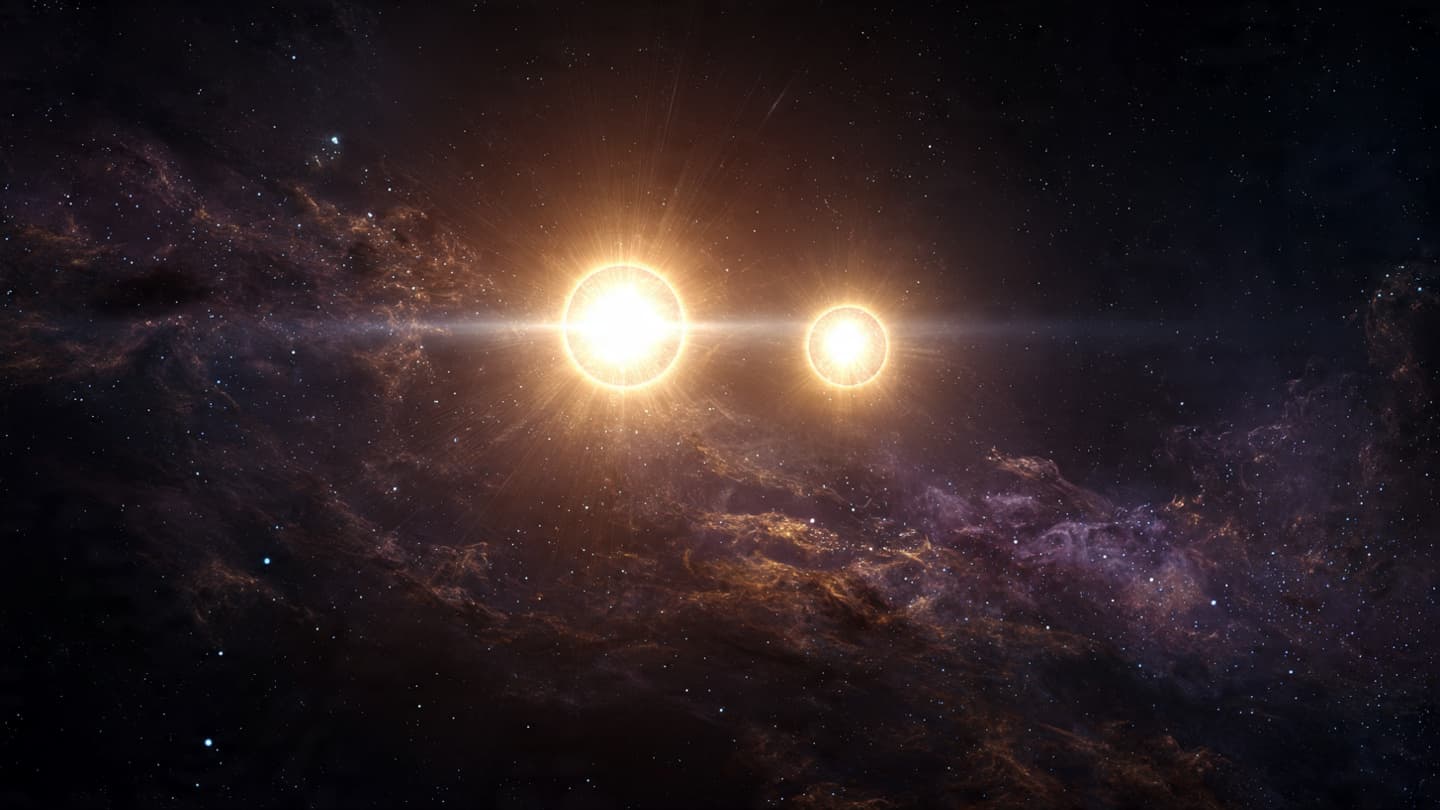 In the silence of space, many stars begin life together In the silence of space, many stars begin life together