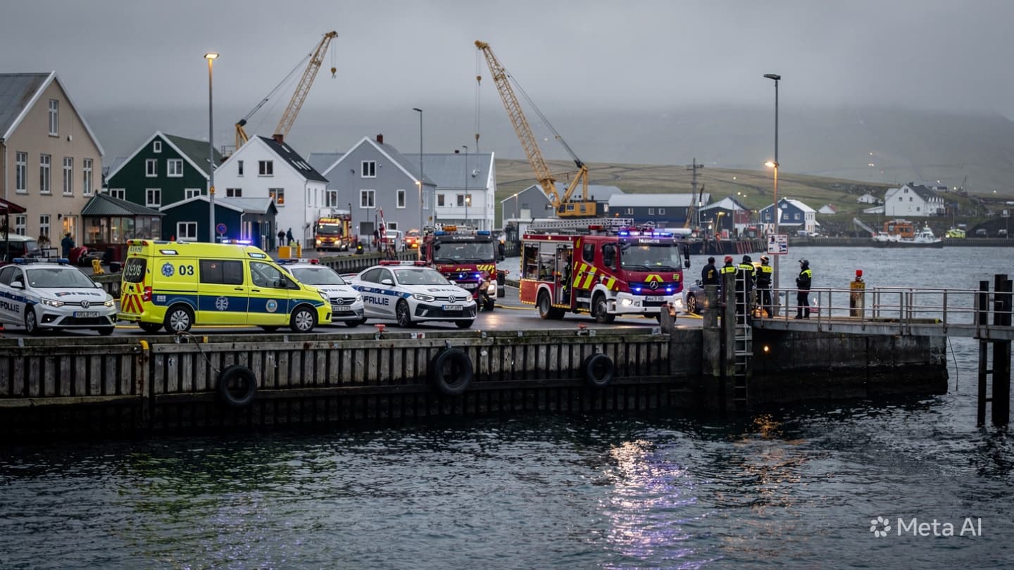 Between Docked Vessels And Open Water, Rescue Teams Moved Swiftly