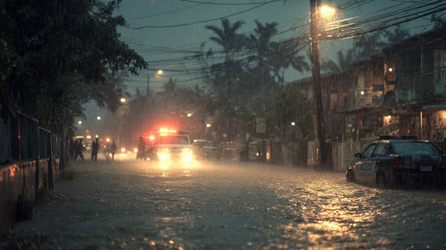Between Overflowing Drains and Silent Neighborhoods, Clarendon Waited Beneath Relentless Tropical Rainfall Yesterday