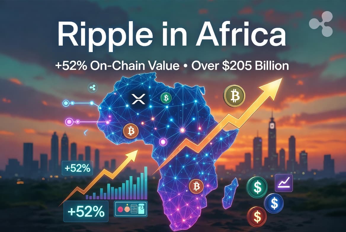 Ripple in Africa: Strong Growth in Digital Assets Highlighted by the Company (+52% On-Chain Value in One Year, Total Exceeding $205 Billion) Ripple in Africa: Strong Growth in Digital Assets Highlighted by the Company (+52% On-Chain Value in One Year, Total Exceeding $205 Billion)