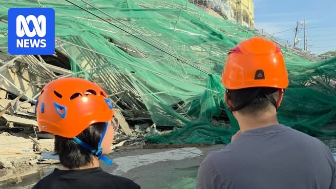 Dozens Feared Trapped Following Building Collapse in the Philippines