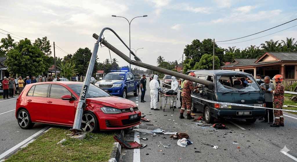 Tragedy in Kuala Terengganu: Teenager Killed in Horrific Volkswagen Golf Crash