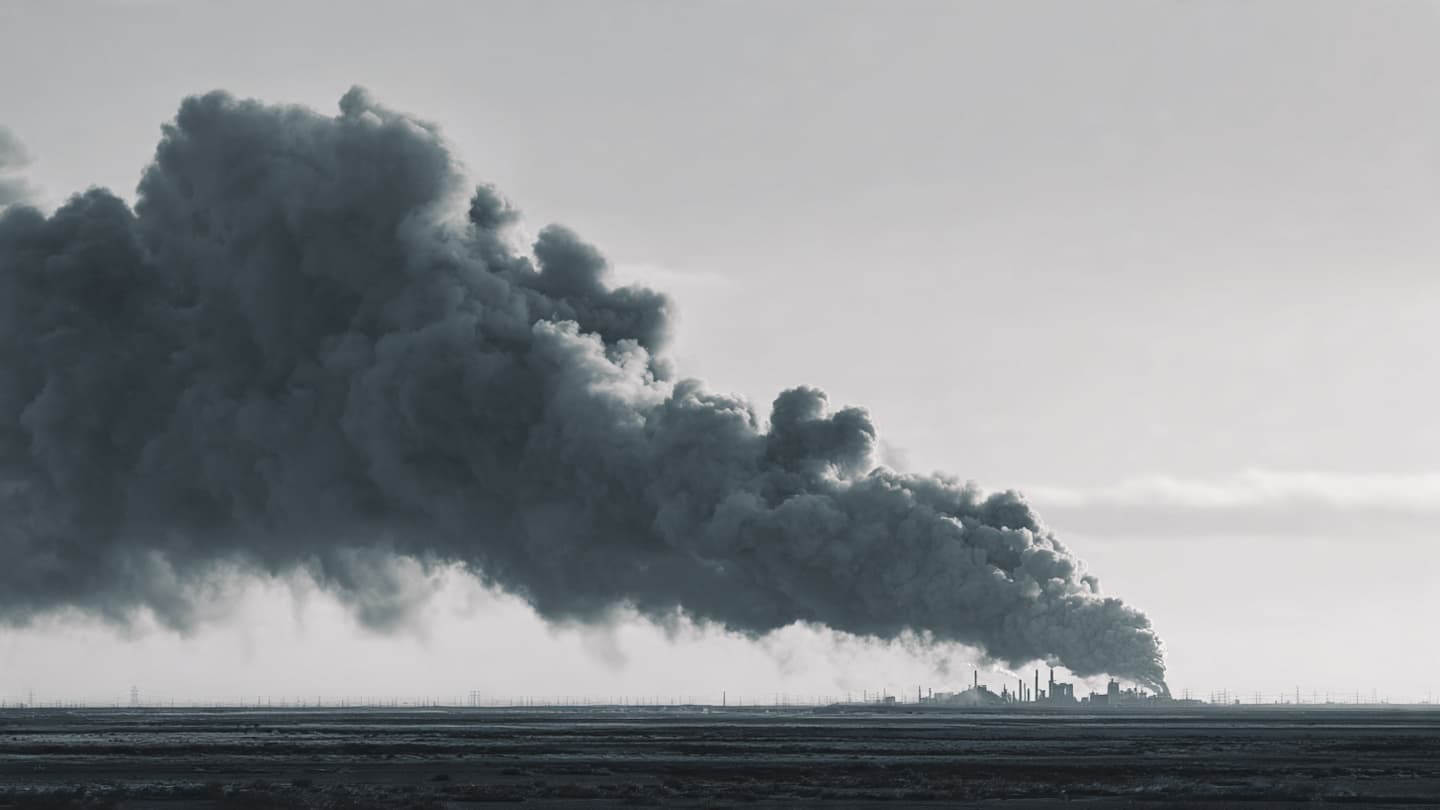 When the Industrial Horizon Dissolves into Smoke, Reflections on a Dark Jutland Sky When the Industrial Horizon Dissolves into Smoke, Reflections on a Dark Jutland Sky