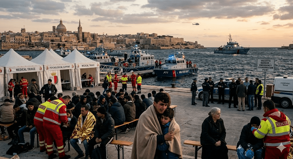 Mediterranean Tragedy: At Least 10 Dead After Refugee and Migrant Boat Capsizes Near Malta Mediterranean Tragedy: At Least 10 Dead After Refugee and Migrant Boat Capsizes Near Malta