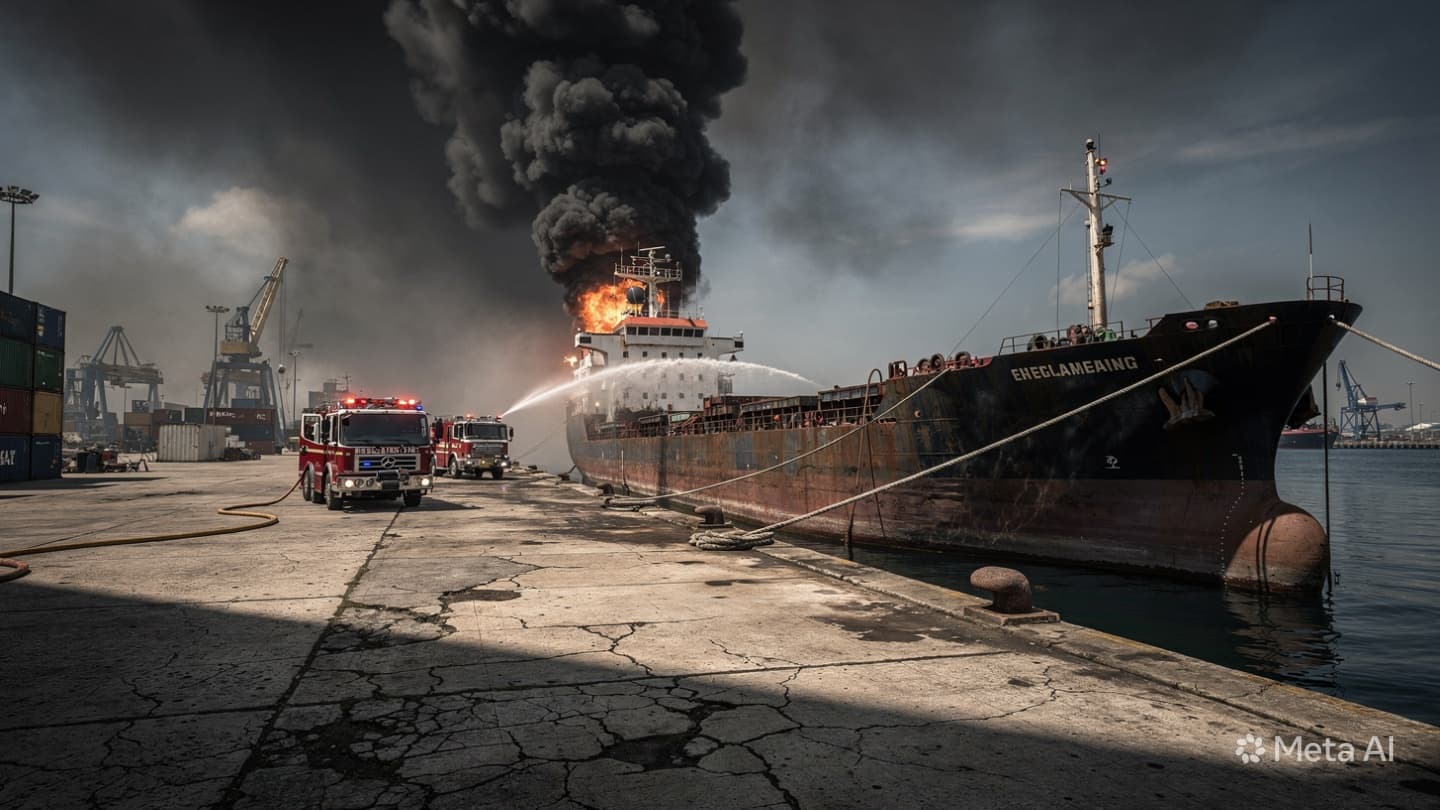 Abandoned Vessel Detonates: Terengganu Fuel Tank Explosion Sends Workers Scrambling For Immediate Safety