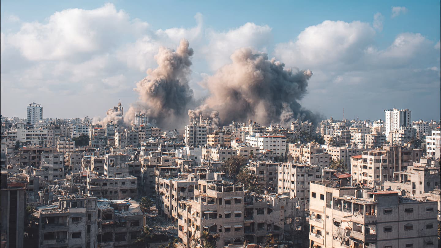 Beneath Gaza’s Smoke-Filled Skies, Another Chapter of War Unfolds