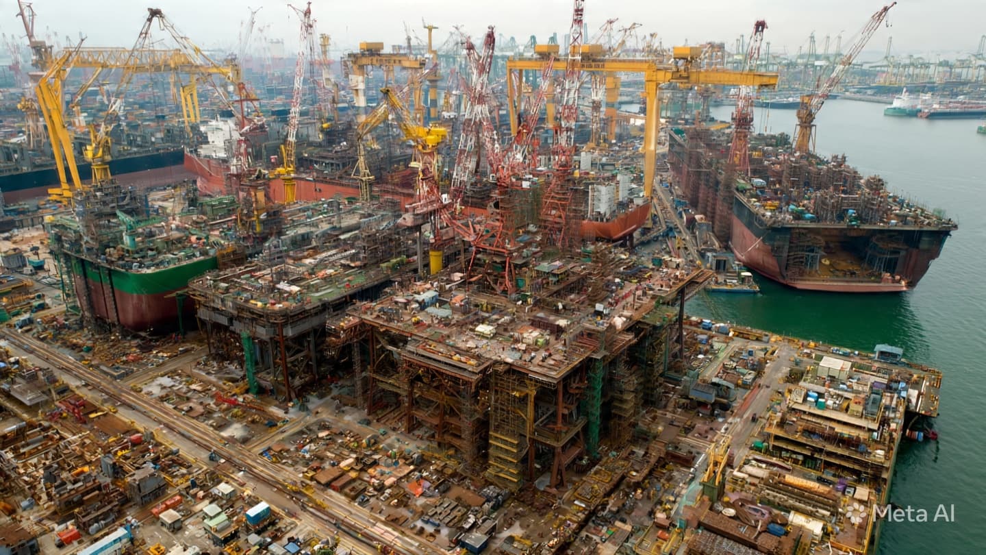 When Heavy Machinery Bows: Contemplating the Sudden Stillness Amidst the Clamor of Tuas Shipyards When Heavy Machinery Bows: Contemplating the Sudden Stillness Amidst the Clamor of Tuas Shipyards