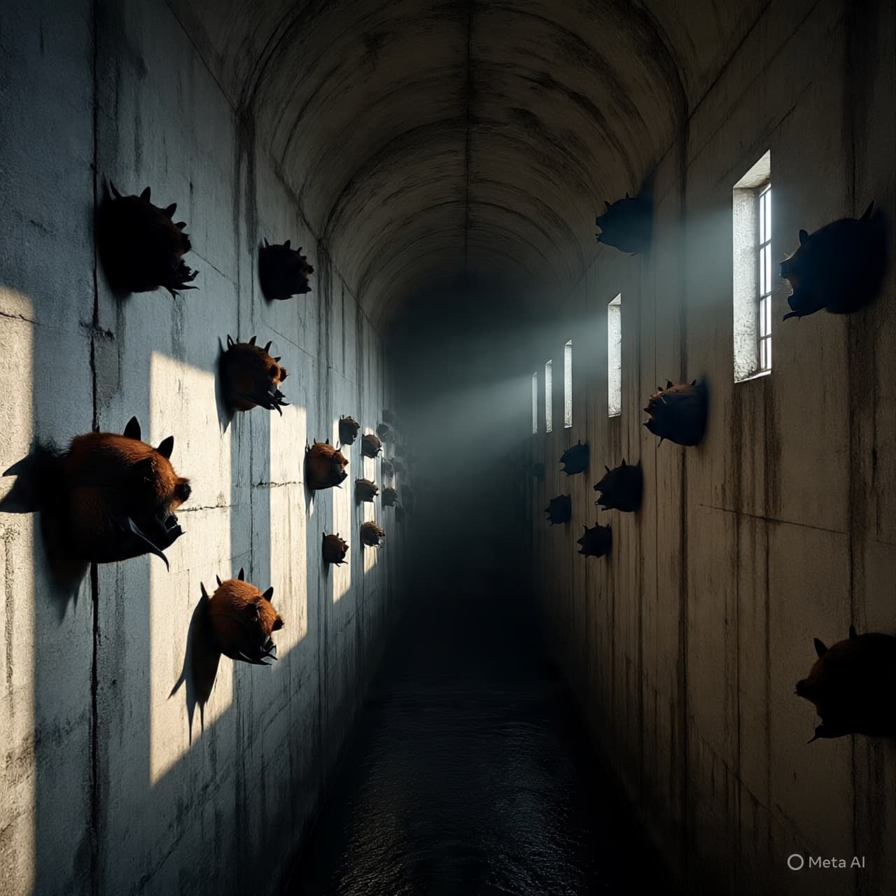 In Winter’s Quiet Embrace: Where Thousands of Bats Find Shelter in a Dam In Winter’s Quiet Embrace: Where Thousands of Bats Find Shelter in a Dam