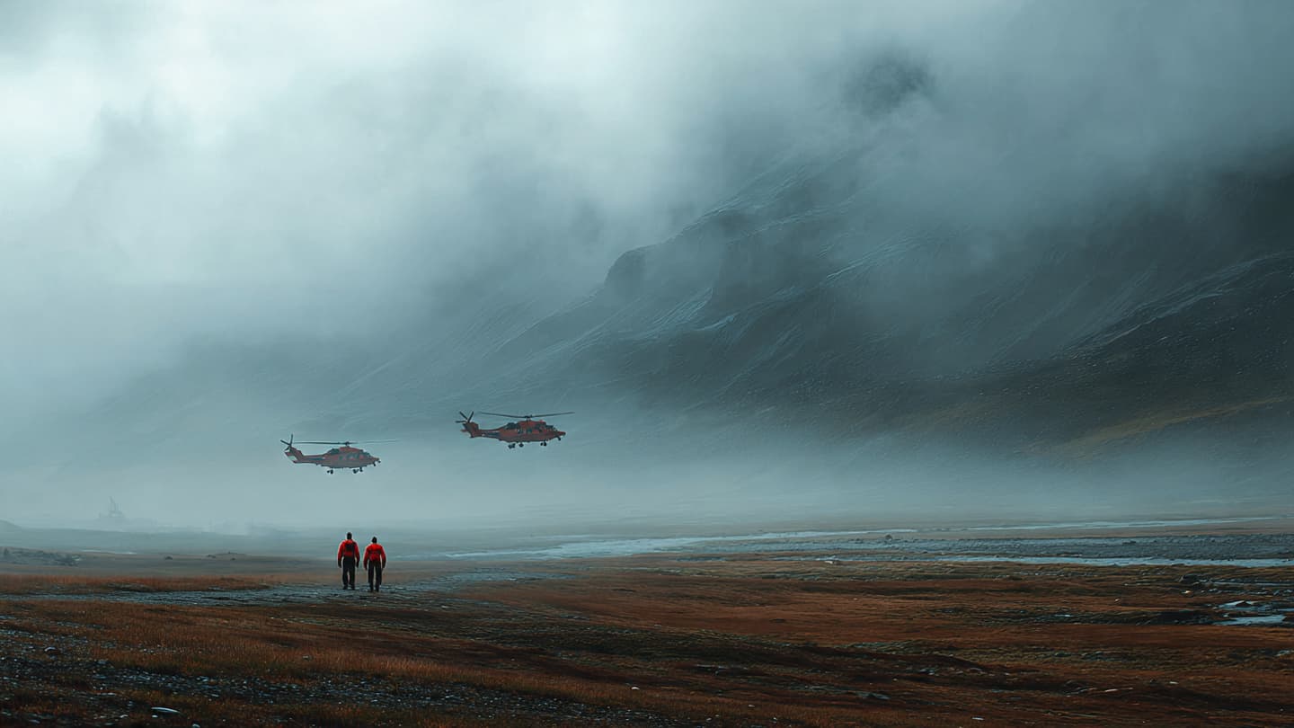Beneath Northern Iceland’s Cold Skies, Rescue Teams Search Through Vast Silent Landscapes This Week Again