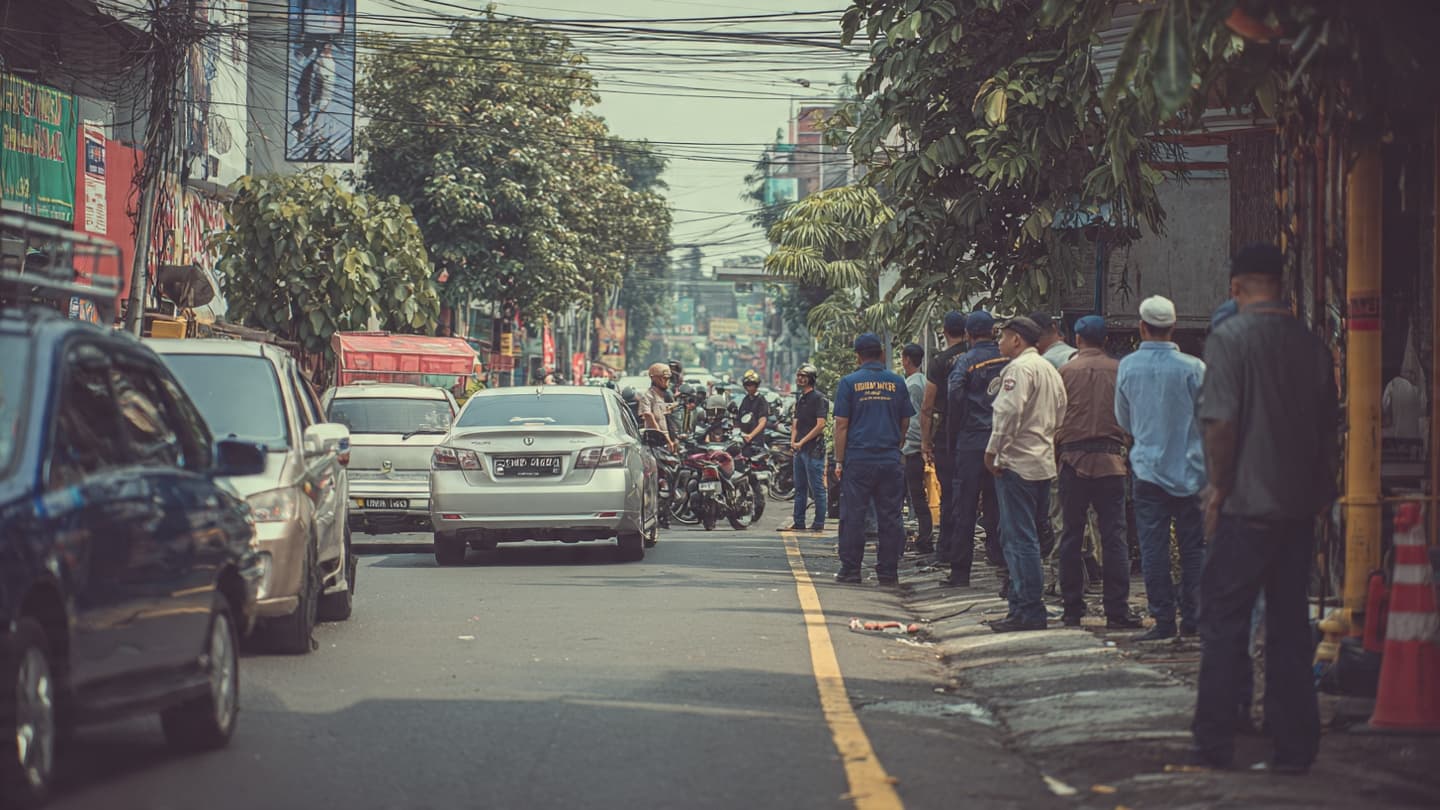 In the Middle of West Jakarta's Road, Violence Suddenly Occurred