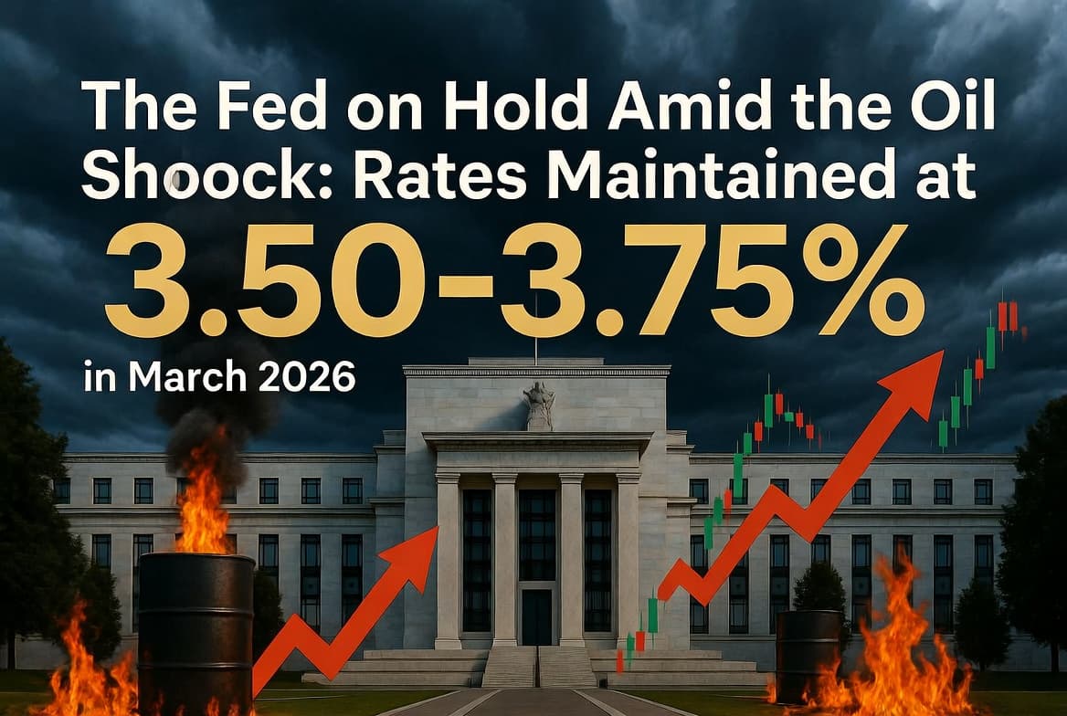The Fed on Hold Amid the Oil Shock: Rates Maintained at 3.50–3.75% in March 2026 The Fed on Hold Amid the Oil Shock: Rates Maintained at 3.50–3.75% in March 2026