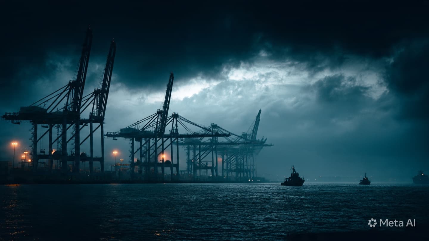 The Sinuous Flow of Shadows: Narco-Trafficking Currents in the Ports of the South