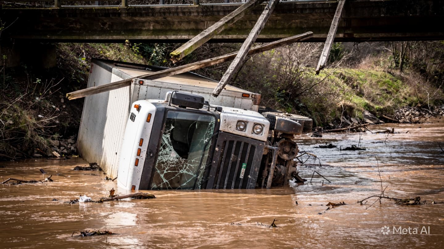 Garut Highway Safety Crisis: Overloaded Logistics Truck Plunges Into Deep River Injuring Six Garut Highway Safety Crisis: Overloaded Logistics Truck Plunges Into Deep River Injuring Six